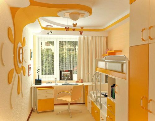 Детская спальня: фото дизайна интерьера, сделать комнату с окном, комплекс для взрослого ребенка, принадлежности