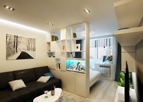Дизайн студии площадью 27 кв. м (61 фото): планировка прямоугольной квартиры с балконом