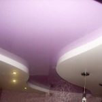 Двухуровневые натяжные потолки: пошаговая установка + фото галерея.