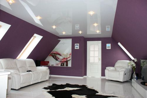 Натяжной потолок дизайн: фото, дизайнерские идеи в интерьере, самые красивые, элит и лофт, стильные примеры