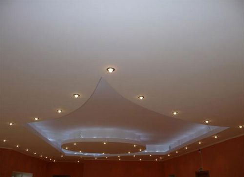 Потолки из гипсокартона в зале - виды конструкций, как правильно подобрать дизайн, подробнее на фото +видео