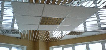 потолки реечные подвесные из алюминиевых профилей цена