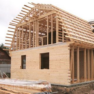 Стропильная система мансардной крыши каркасного дома и таблицы для расчета стропил и деревянных балок перекрытий