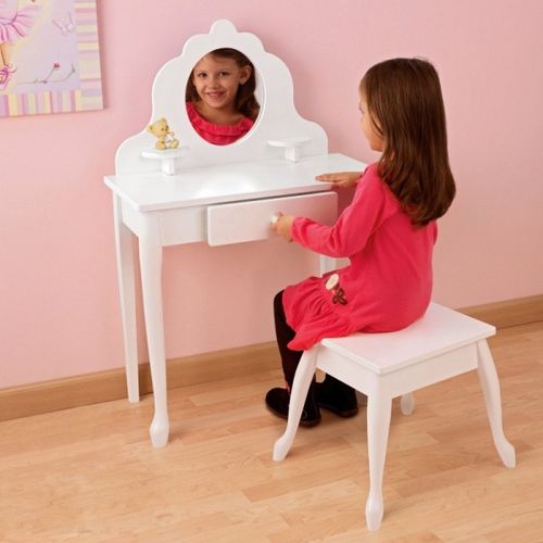 Туалетный столик с зеркалом для девочки (72 фото): детский стол для подростка