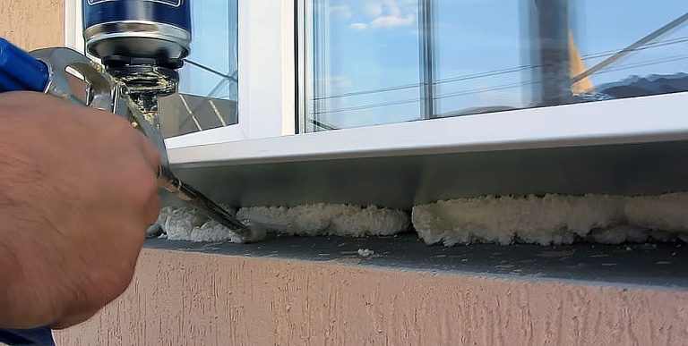 Установка отлива на пластиковое окно своими руками 54
