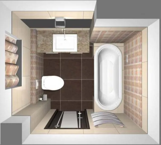 Дизайн маленькой ванной комнаты - 35 ...