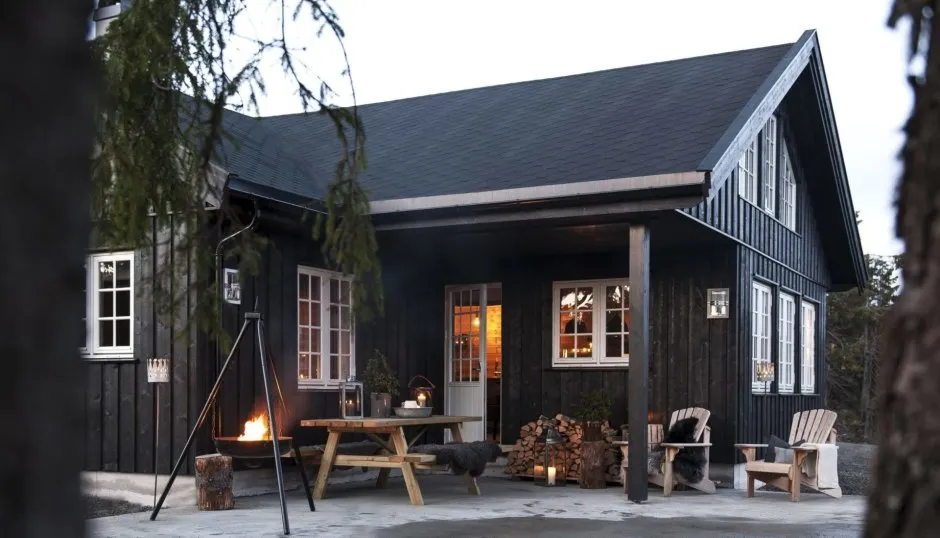 Дом в саандина стиле Скандинавии