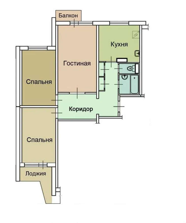 Фото № 2: Дизайн трехкомнатных квартир в доме серии П-З: лучшие примеры интерьера