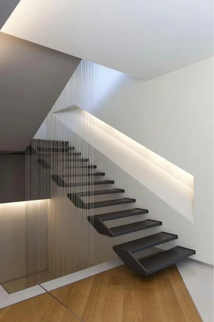 Лестница с необычным внешним видом может придать всему дому уникальный характер. 