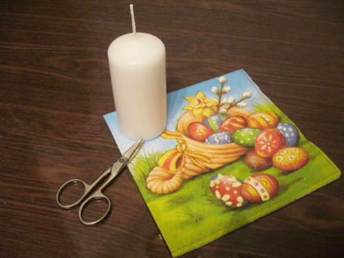 Декупаж свечей: салфетка своими руками на новый год, подсвечник и мастер-класс, фото деревянных и эффект свечения