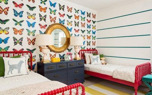 Детская спальня: фото дизайна интерьера, сделать комнату с окном, комплекс для взрослого ребенка, принадлежности