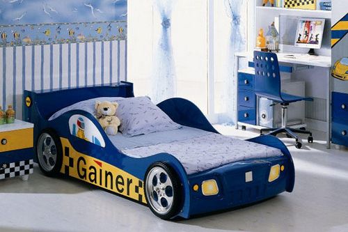 Детские кровати для мальчиков: подростков, фото кровати-машинки, тахта и поезд, двухъярусный корабль, диваны интересные и необычные