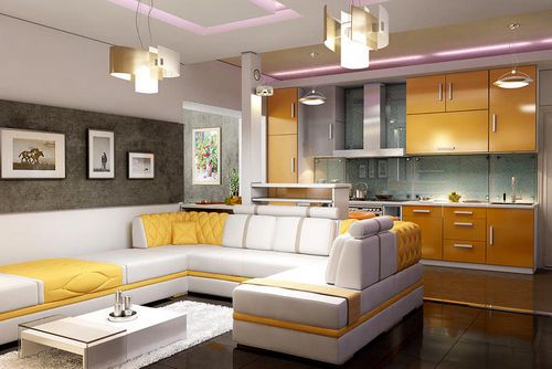 Дизайн кухни гостиной фото: маленькая кухня в деревянном доме, ремонт интерьера, как сделать из зала совмещенную, видео