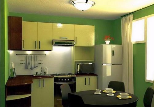 Дизайн квадратной кухни: фото интерьера, планировка формы, видео