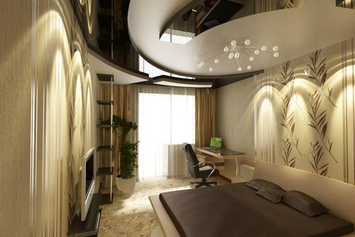 Дизайн подвесного потолка: фото навесных, дизайнерский интерьер и идеи