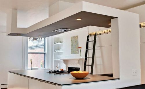 Дизайн потолка на кухне: для больших и маленьких помещений.
