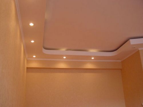Двойной потолок из гипсокартона с подсветкой - особенности и варианты создания