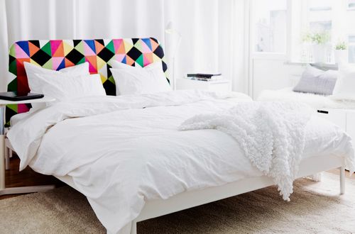 Двуспальная кровать Ikea: двухъярусная модель с матрасом и чердак, в белом исполнении, размеры и материалы, отзывы