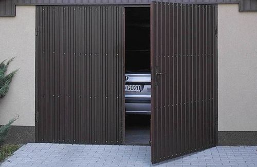 Гаражные ворота своими руками (43 фото): установка универсальных моделей для гаража, как приварить петли, как сделать конструкцию из профиля