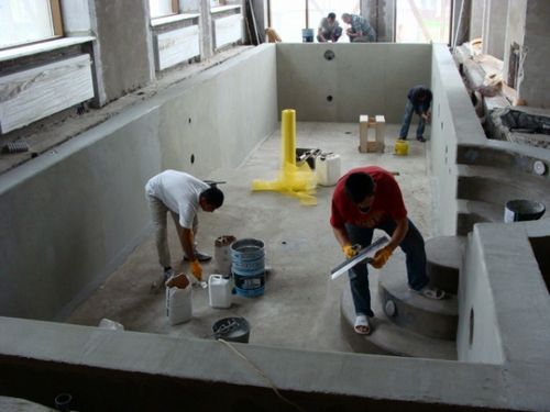 Гидроизоляция бетонного бассейна изнутри под плитку своими руками