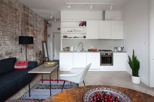 Гостиная совмещенная с кухней в частном доме (77 фото): дизайн и интерьер помещений
