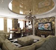 Интерьер гостиной в классическом стиле: фото, дизайн, оформление