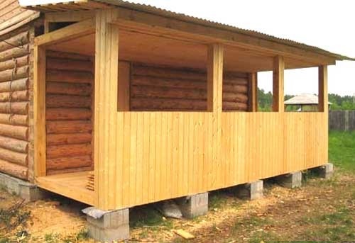Как пристроить веранду к деревянному дому своими руками? (с фото)