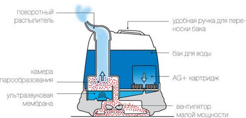 Как работает увлажнитель воздуха: принцип работы, видео, устройство ультразвукового увлажнителя, сколько должен