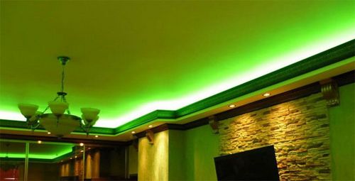 Как выбрать потолочный плинтус для светодиодной ленты - методы крепления, подробное фото +видео