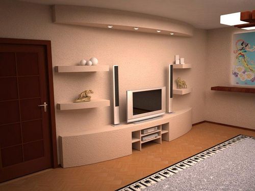 Конструкции из гипсокартона в гостиной фото: зал своими руками, зонирование в интерьере, отделка и оформление
