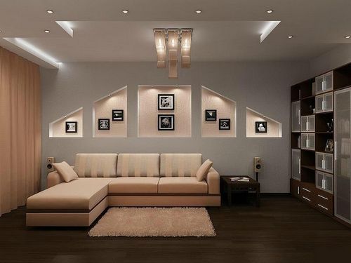 Конструкции из гипсокартона в гостиной фото: зал своими руками, зонирование в интерьере, отделка и оформление