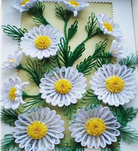 Квиллинг цветы: как сделать технику, мастер-класс с мимозой, букет ромашек пошагово, листья объемные и фото