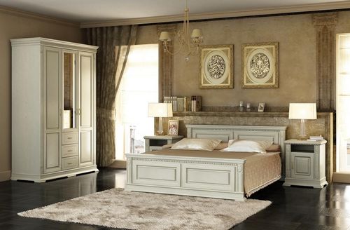 Мебель для спальни из дуба: цвет массива, шкафы и деревянные стулья, беленый дуб