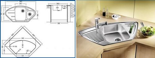 Мойки для кухни размеры: раковины на кухне 45 см, стандартные, глубокие, ширина, глубина, фото, видео
