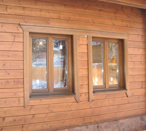 Наличники на окна в деревянном доме + фото