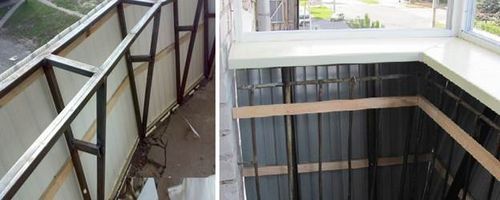 Обшивка балкона профлистом: балкон из металлопрофиля