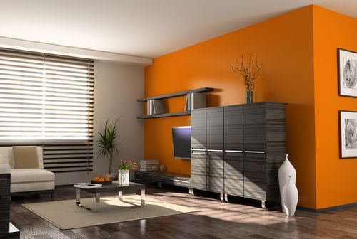 Оранжевые обои для стен: фото в интерьере, как выбрать, цветовые сочетания