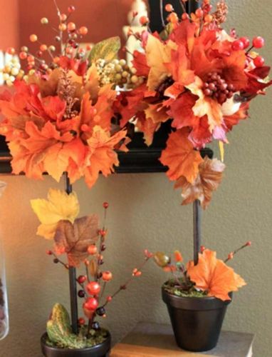 Осенний топиарий своими руками: фото, из природных материалов, мастер класс на тему осень, поделка в детский сад, пошаговое видео