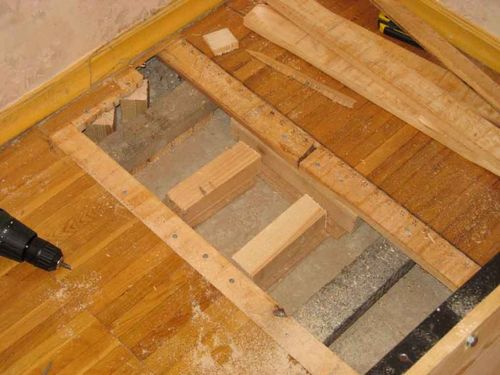 Особенности ремонта деревянного пола