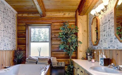Отделка ванной комнаты деревом: шпонированная доска, фото, влагостойкое дерево, отделка пола своими руками