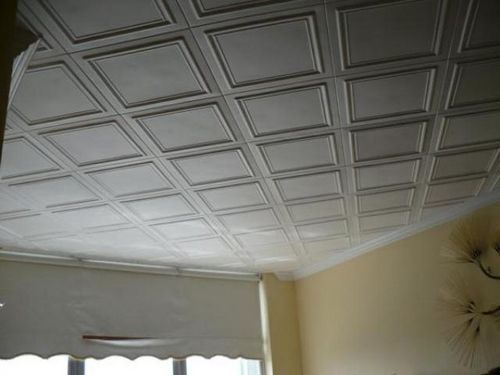 Плиточный потолок - варианты и фото