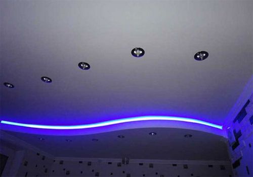 Подсветка потолка по периметру - варианты дизайна, какая лучше: точечная или лед подсветка, подробно на фото и видео