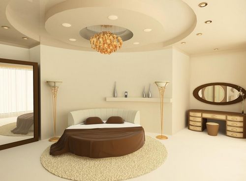 Подвесные потолки в спальне: фото навесных, маленькая фотогалерея и дизайн