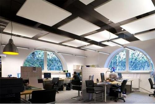 Потолок в офисе - различные варианты, фото