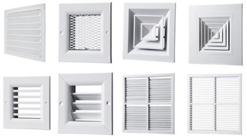 Решетки вентиляционные потолочные - материалы и функциональные особенности