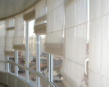 Шторы на балкон своими руками: как сделать римскую штору, фото, видео