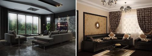 Сочетание цветов в интерьере гостиной: красивые идеи, какие подходят решения, идеальные фото, кофейная комната