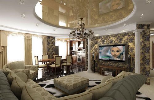 Стандартная высота потолка в квартире - особенности дизайна для высоких помещений, выбор интерьера, детально фото +видео