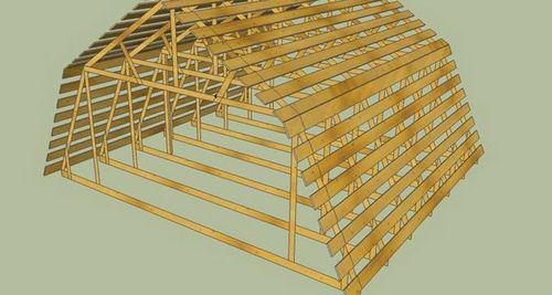 Стропильная система мансардной крыши каркасного дома и таблицы для расчета стропил и деревянных балок перекрытий