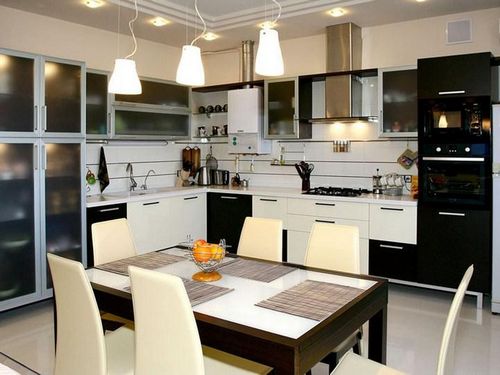 Светильники для кухни: фото сенсорных на кухне, линейные и настенные, мебельные и угловые, как сделать подсветку, леруа мерлен, эра, видео
